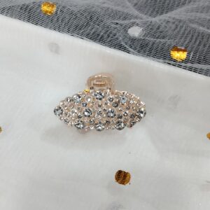 Silver Sparkle Rhinestone Hair Claw Clio