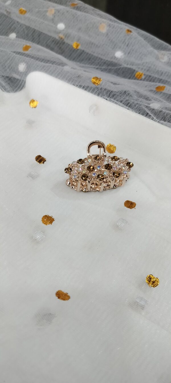 Champagne Glow Crystal Hair Clutcher