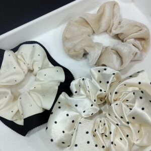 Champagne Velvet Scrunchie