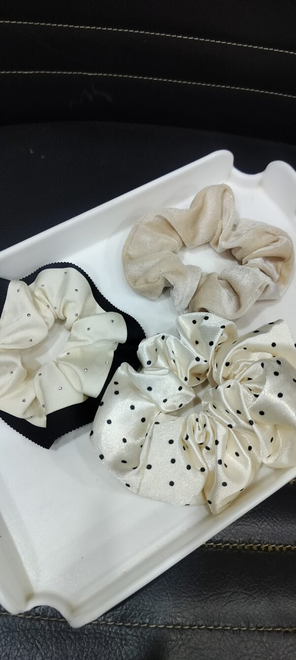Champagne Velvet Scrunchie