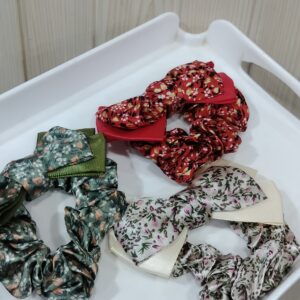 Bloom Satin Bow Scrunchie